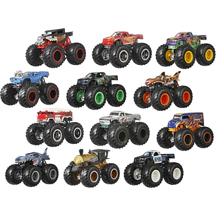 Hot Wheels Monster Trucks, juego de 12 camiones monstruo de juguete
