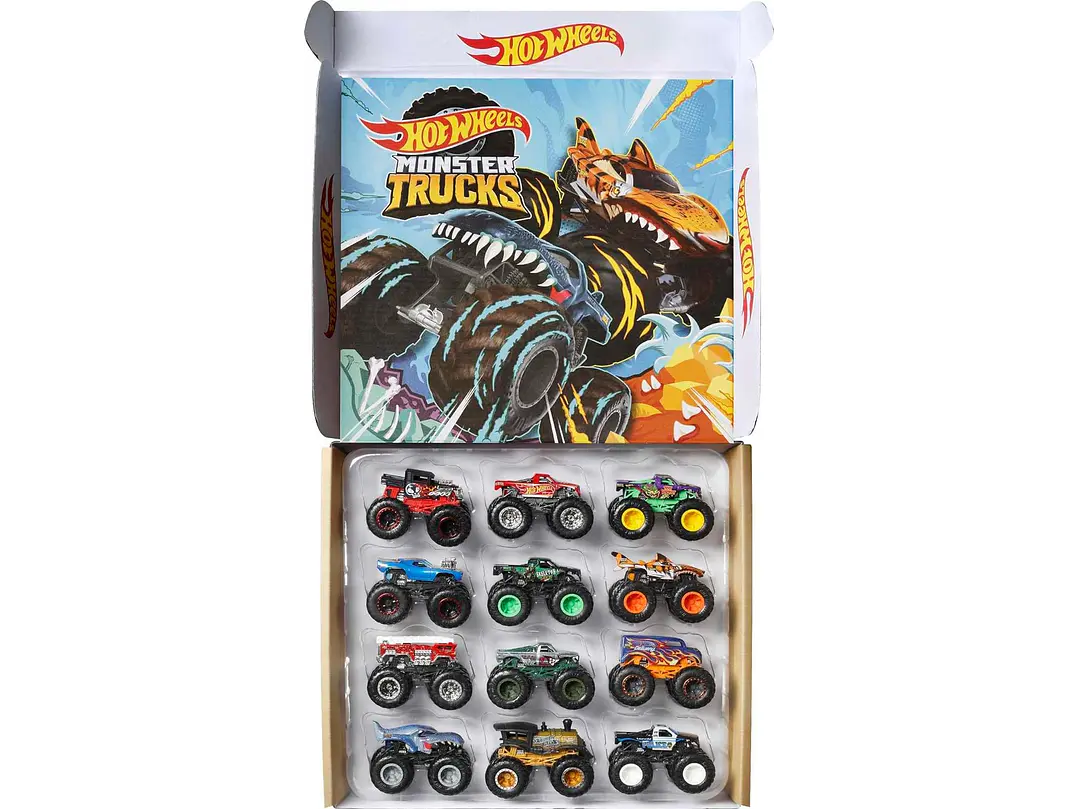 Hot Wheels Monster Trucks, juego de 12 camiones monstruo de juguete 5