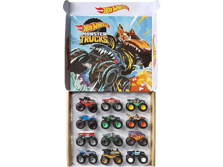 Hot Wheels Monster Trucks, juego de 12 camiones monstruo de juguete 5