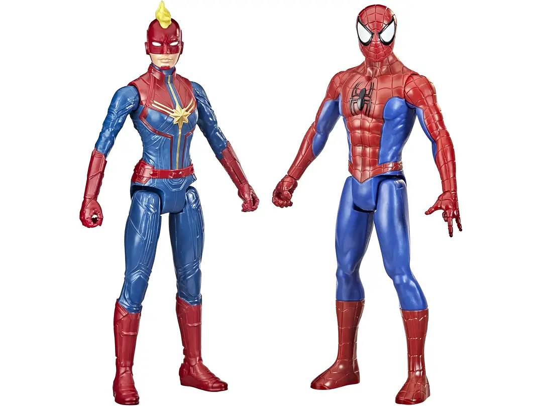 Marvel Titan Hero Series - Figura de acción multipaquete, 6 figuras de acción, juguetes de 12 pulgadas, inspirados en Marvel Comics, para 4