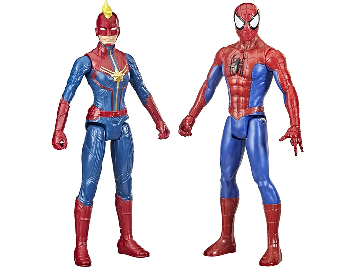 Marvel Titan Hero Series - Figura de acción multipaquete, 6 figuras de acción, juguetes de 12 pulgadas, inspirados en Marvel Comics, para 4