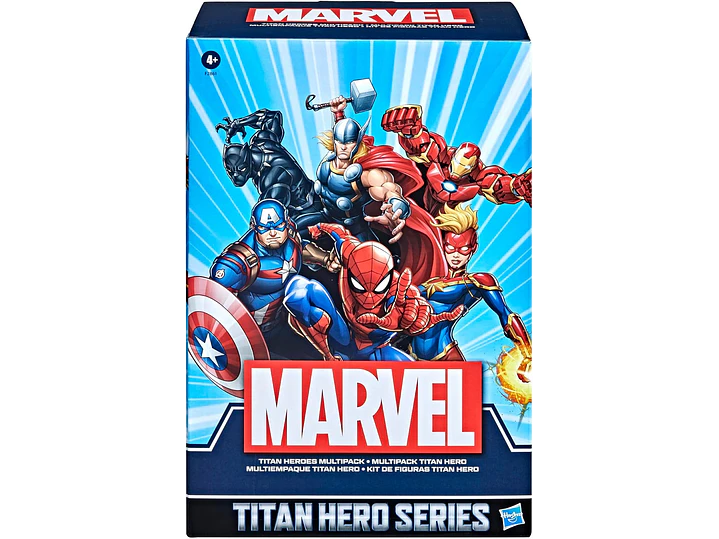 Marvel Titan Hero Series - Figura de acción multipaquete, 6 figuras de acción, juguetes de 12 pulgadas, inspirados en Marvel Comics, para 6