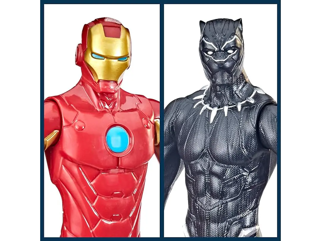 Marvel Titan Hero Series - Figura de acción multipaquete, 6 figuras de acción, juguetes de 12 pulgadas, inspirados en Marvel Comics, para 7