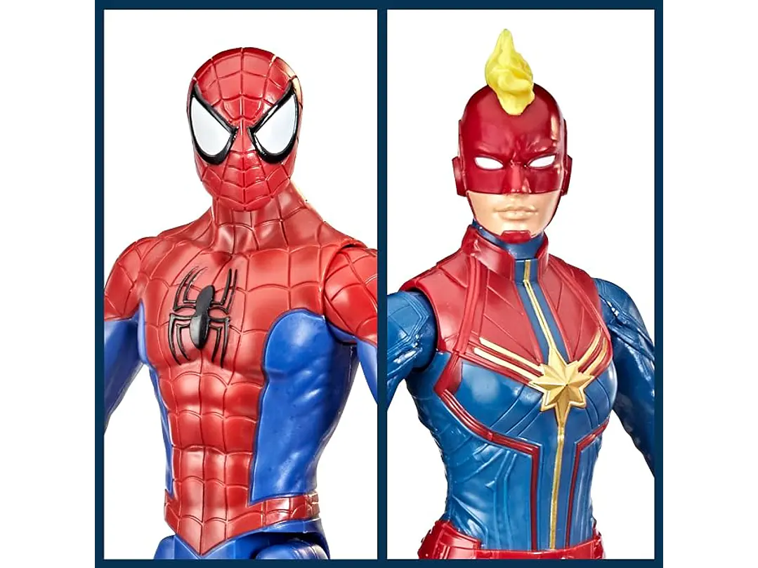 Marvel Titan Hero Series - Figura de acción multipaquete, 6 figuras de acción, juguetes de 12 pulgadas, inspirados en Marvel Comics, para 8