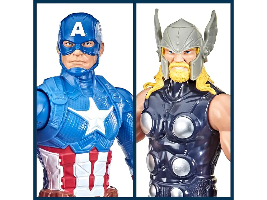 Marvel Titan Hero Series - Figura de acción multipaquete, 6 figuras de acción, juguetes de 12 pulgadas, inspirados en Marvel Comics, para 9