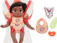  Disney - Muñeca de la princesa Baby Moana de lujo con tiara, portabebé,  - Miniatura 8
