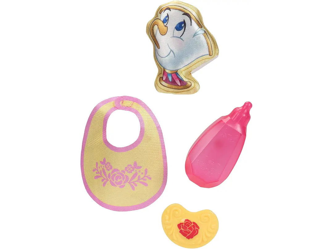  Disney - Muñeca de la princesa Baby Belle de lujo, con tiara, portabebé,  3