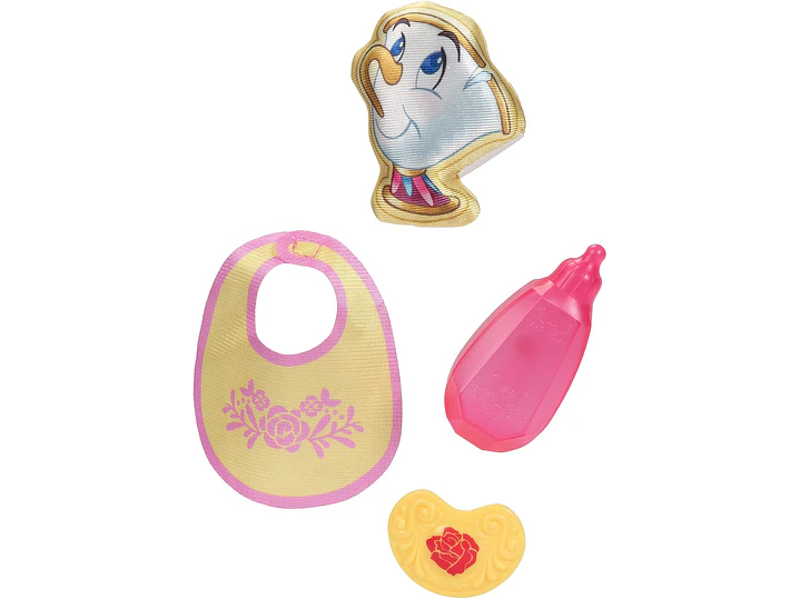 Disney - Muñeca de la princesa Baby Belle de lujo, con tiara, portabebé,  3