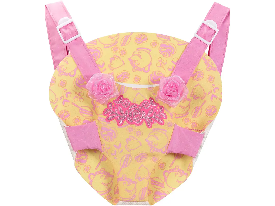  Disney - Muñeca de la princesa Baby Belle de lujo, con tiara, portabebé,  4