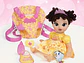  Disney - Muñeca de la princesa Baby Belle de lujo, con tiara, portabebé,  - Miniatura 9