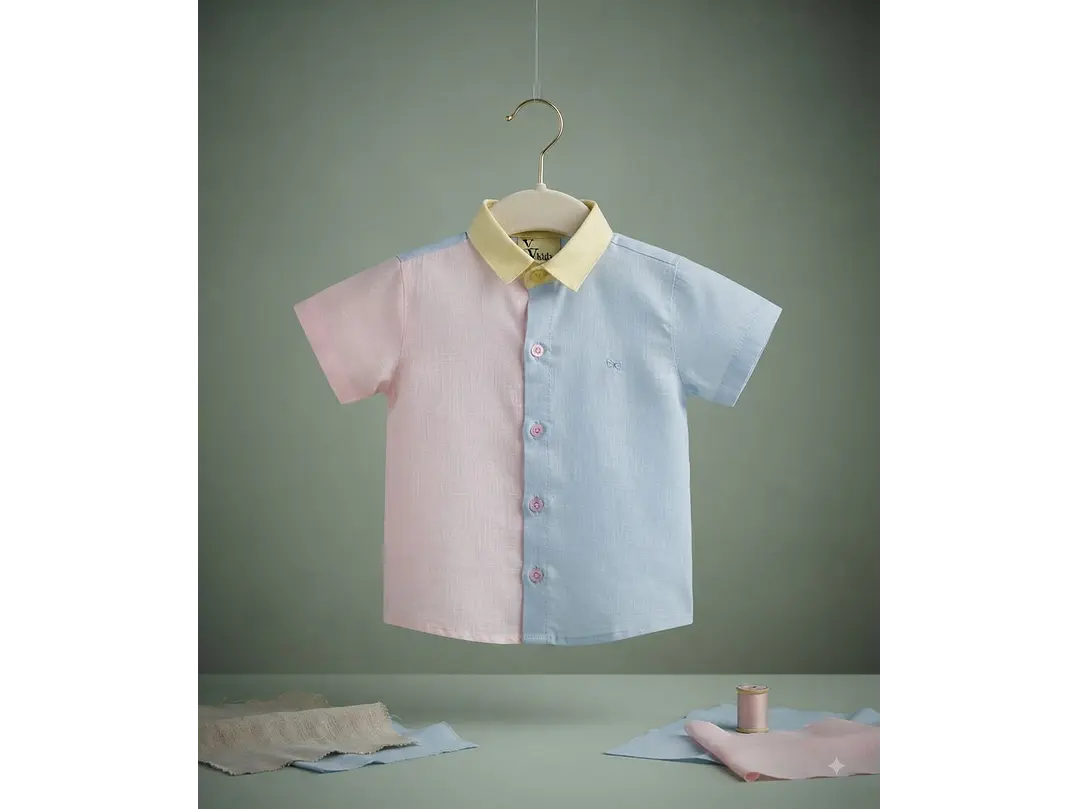 Camisa Lino Combinada 1