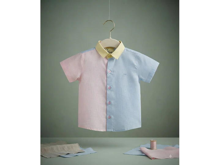 Camisa Lino Combinada 1