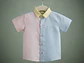 Camisa Lino Combinada - Miniatura 1
