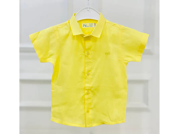 Camisa Lino Amarilla 1