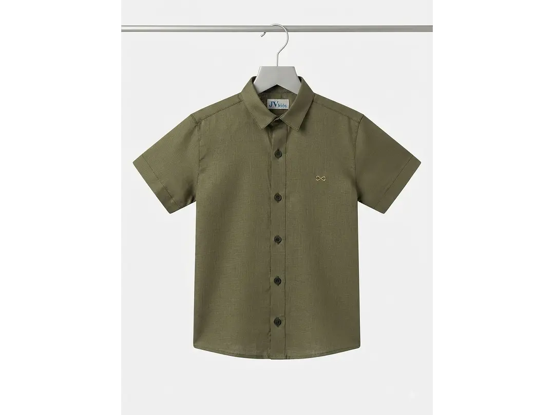 Camisa Lino Olivo 1