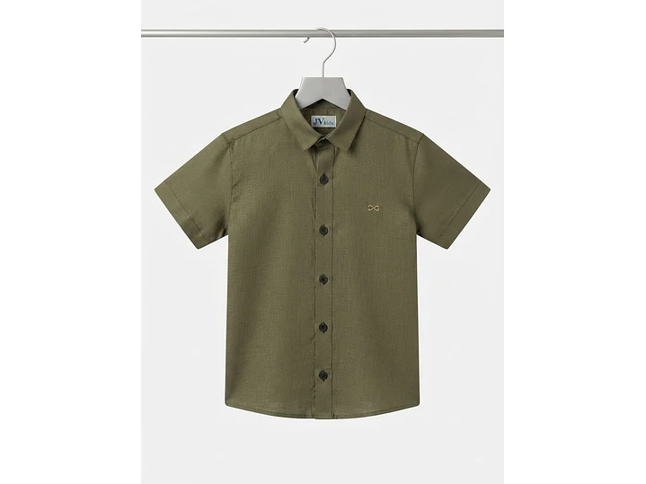 Camisa Lino Olivo 1