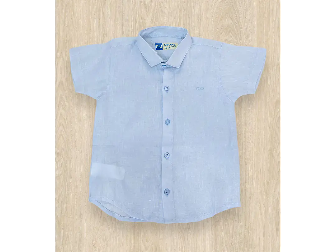 Camisa Lino Blue  1