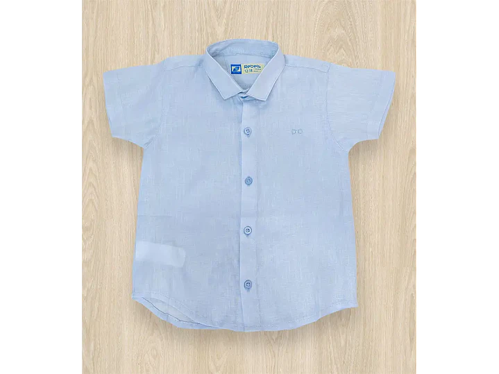 Camisa Lino Blue  1