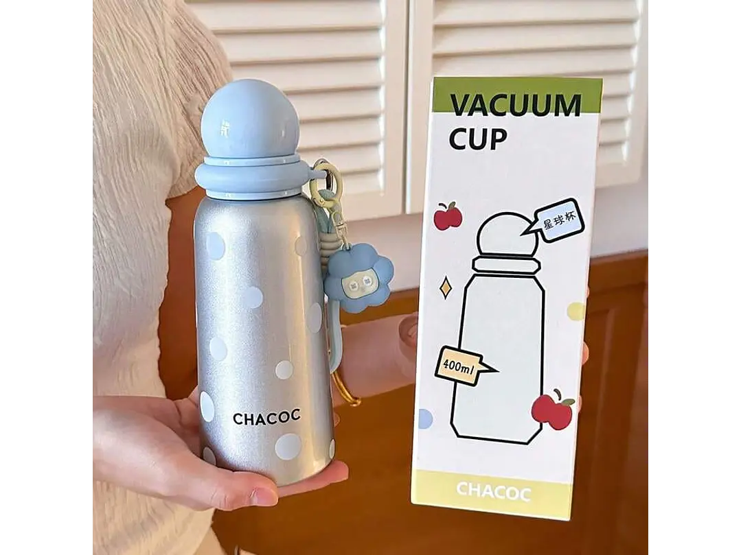 Termo Acero Inoxidable Puntos  400ml 1