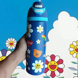 Termo Acero 24oz Flower 