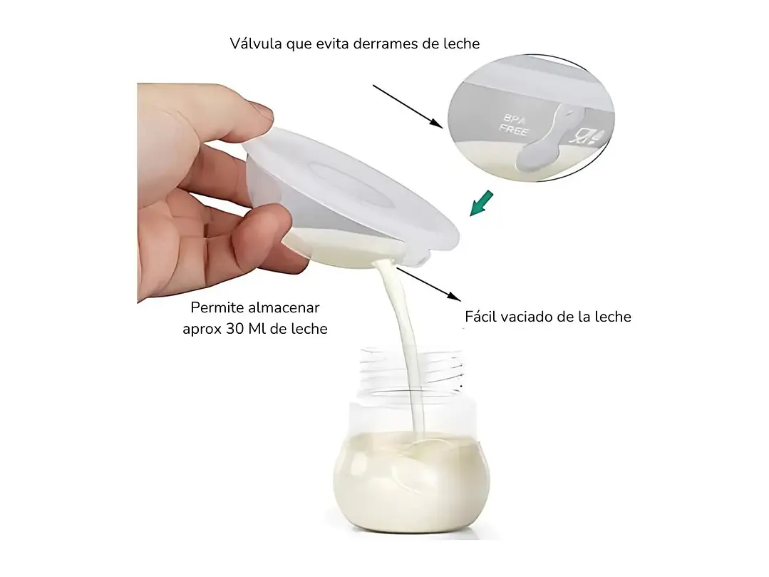 recolector Leche Materna Silicona 4