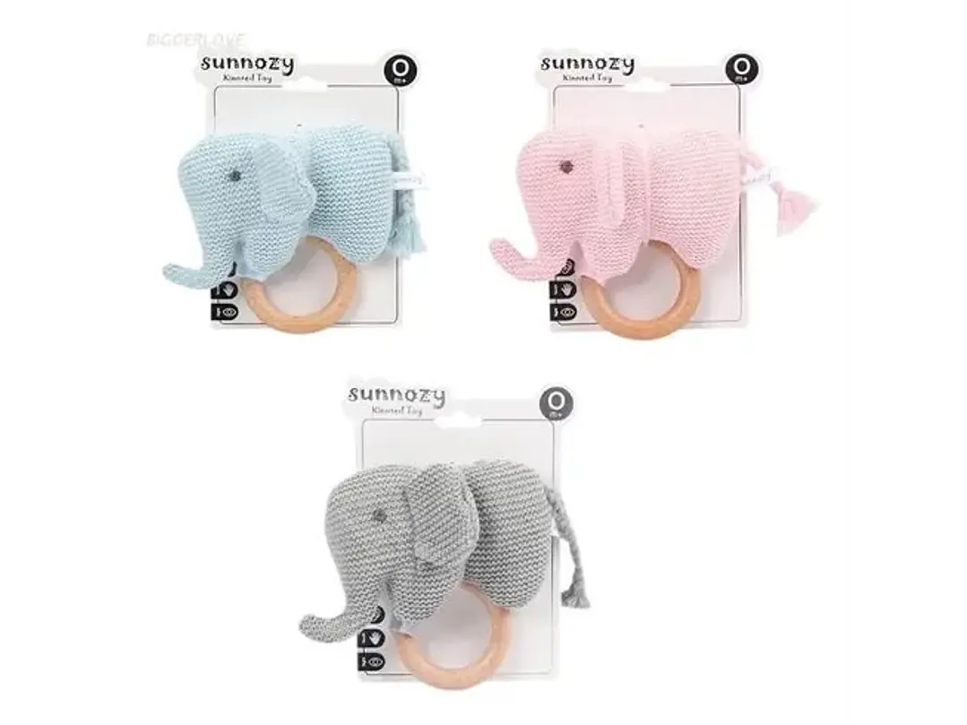 Sonajero Tejido Elefante  1