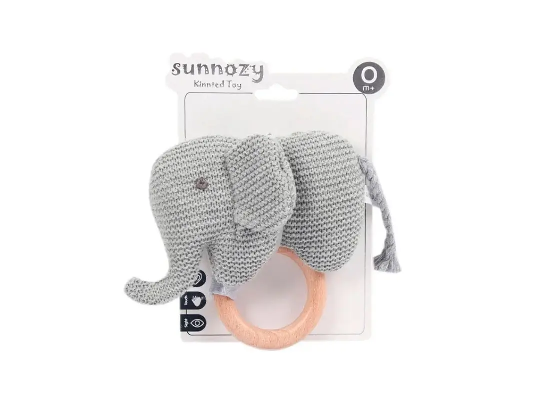 Sonajero Tejido Elefante  4