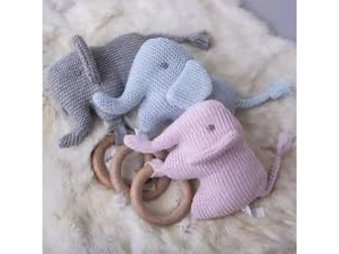 Sonajero Tejido Elefante  5