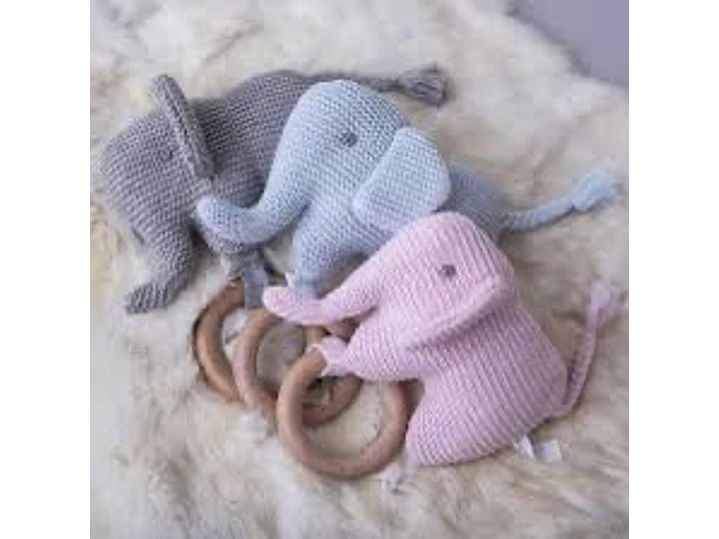 Sonajero Tejido Elefante  5