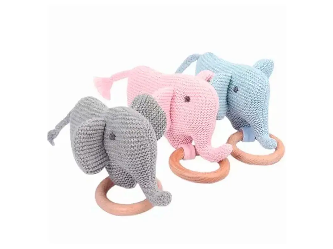 Sonajero Tejido Elefante  3
