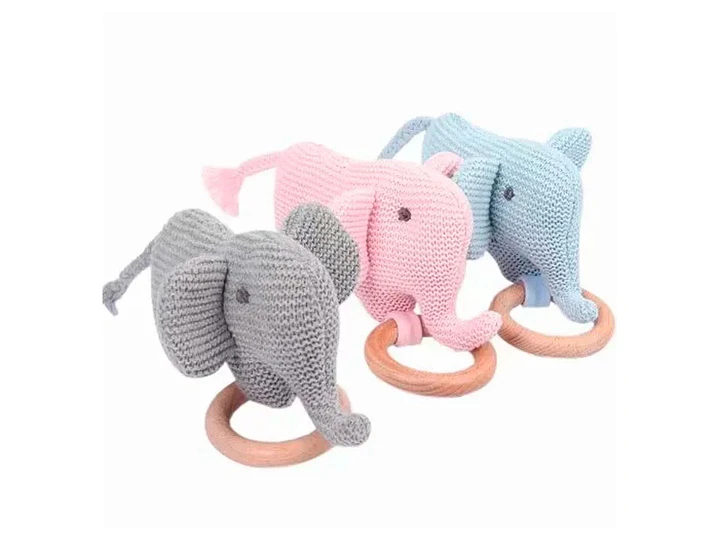 Sonajero Tejido Elefante  3