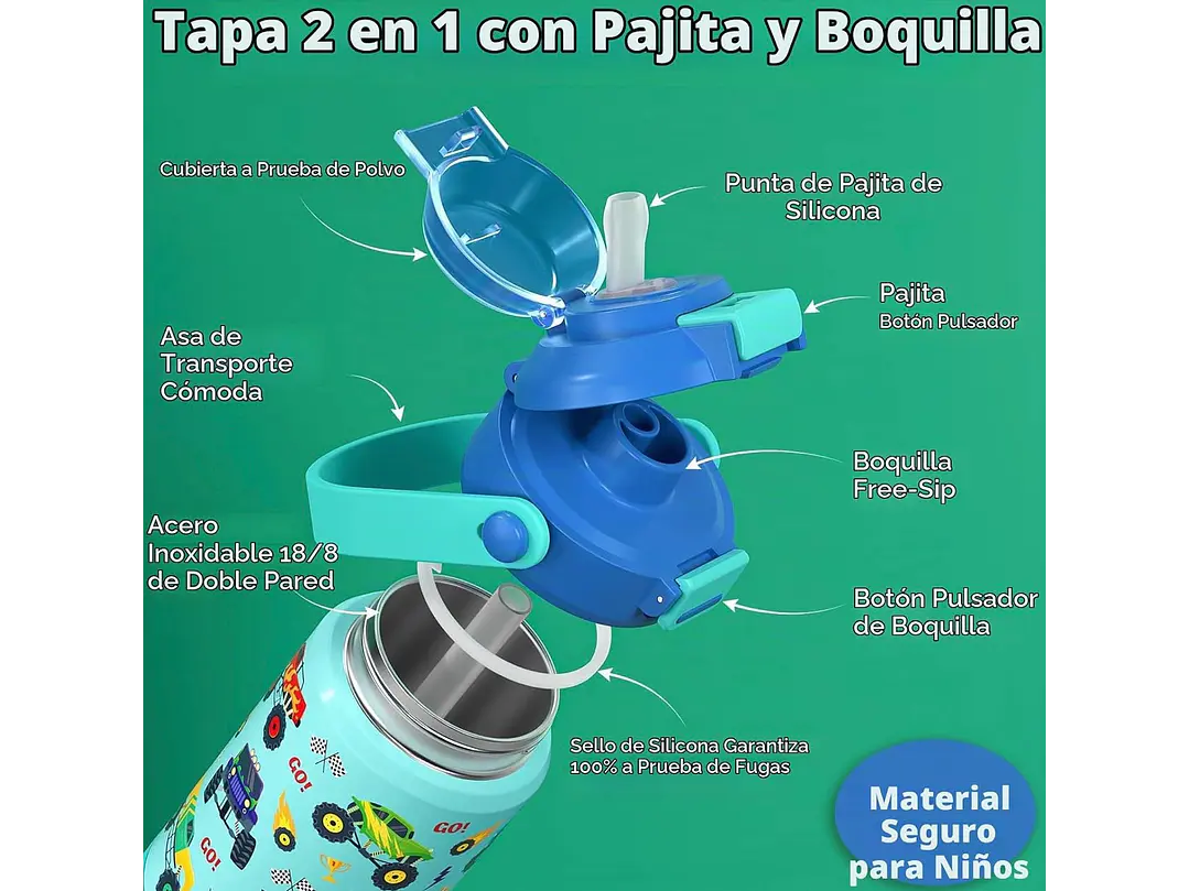 Termo Acero Inoxidable 14oz 3