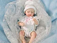 Cloveray Muñeca de bebé Reborn de silicona de 20Cm suave al tacto - Miniatura 4