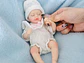 Cloveray Muñeca de bebé Reborn de silicona de 20Cm suave al tacto - Miniatura 6