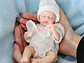 Cloveray Muñeca de bebé Reborn de silicona de 20Cm suave al tacto - Miniatura 8