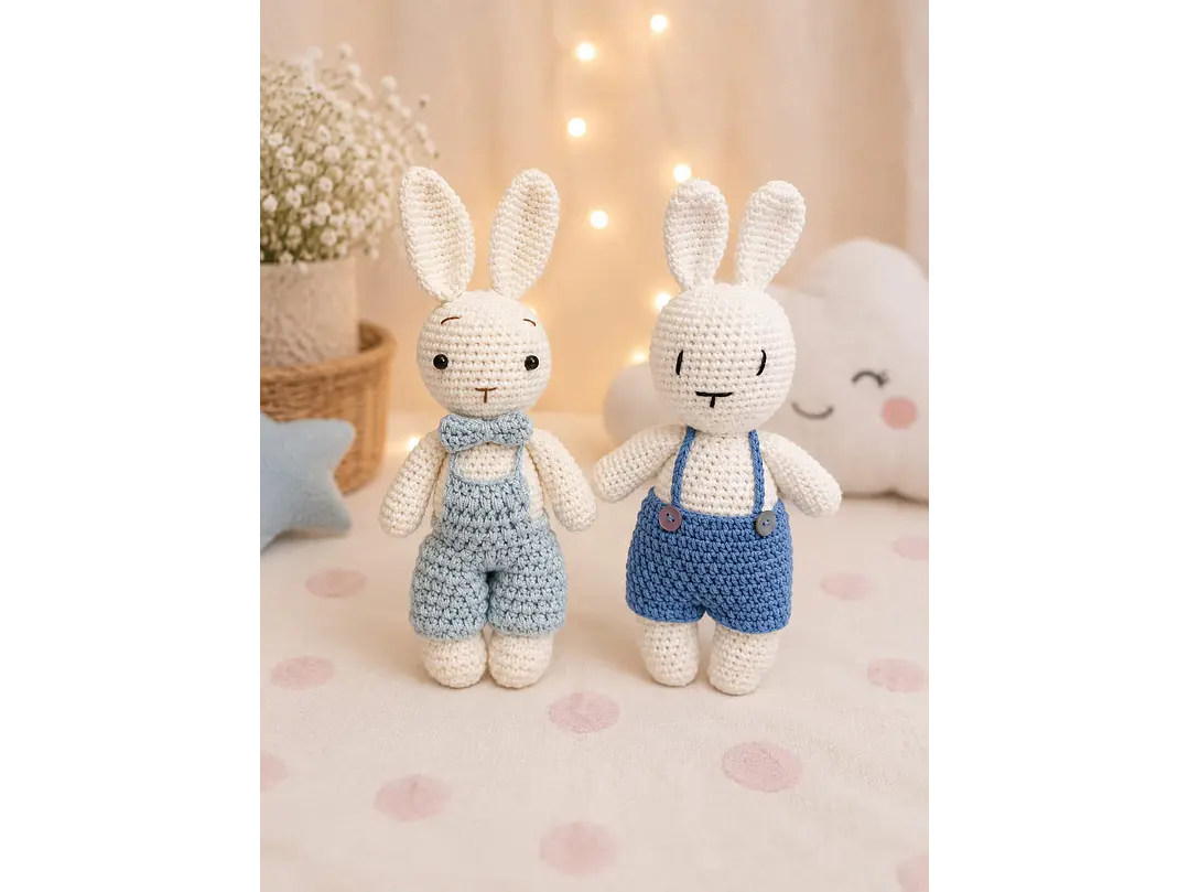 Amigurumi Conejo Celeste 1