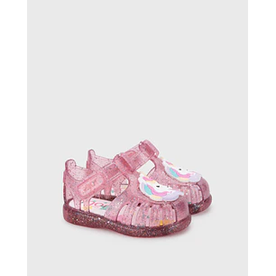 Sandalia S10341 fucsia Multi Gliter