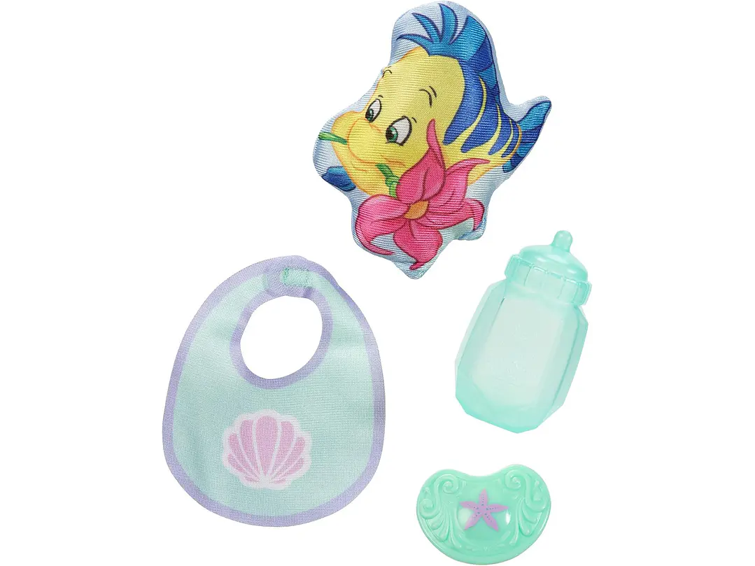  Disney - Muñeca de la princesa Baby Ariel Baby de lujo con tiara, portabebé, 2