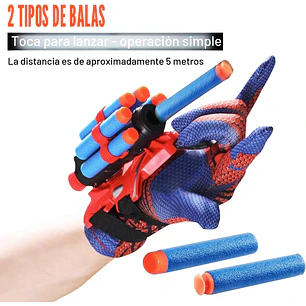 Juego de 2 Guantes Lanzadores De Muñeca De Tela De Araña,