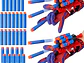 Juego de 2 Guantes Lanzadores De Muñeca De Tela De Araña, - Miniatura 5
