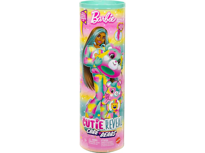  Barbie Cutie Reveal Care Bears - Muñeca y accesorios, 1