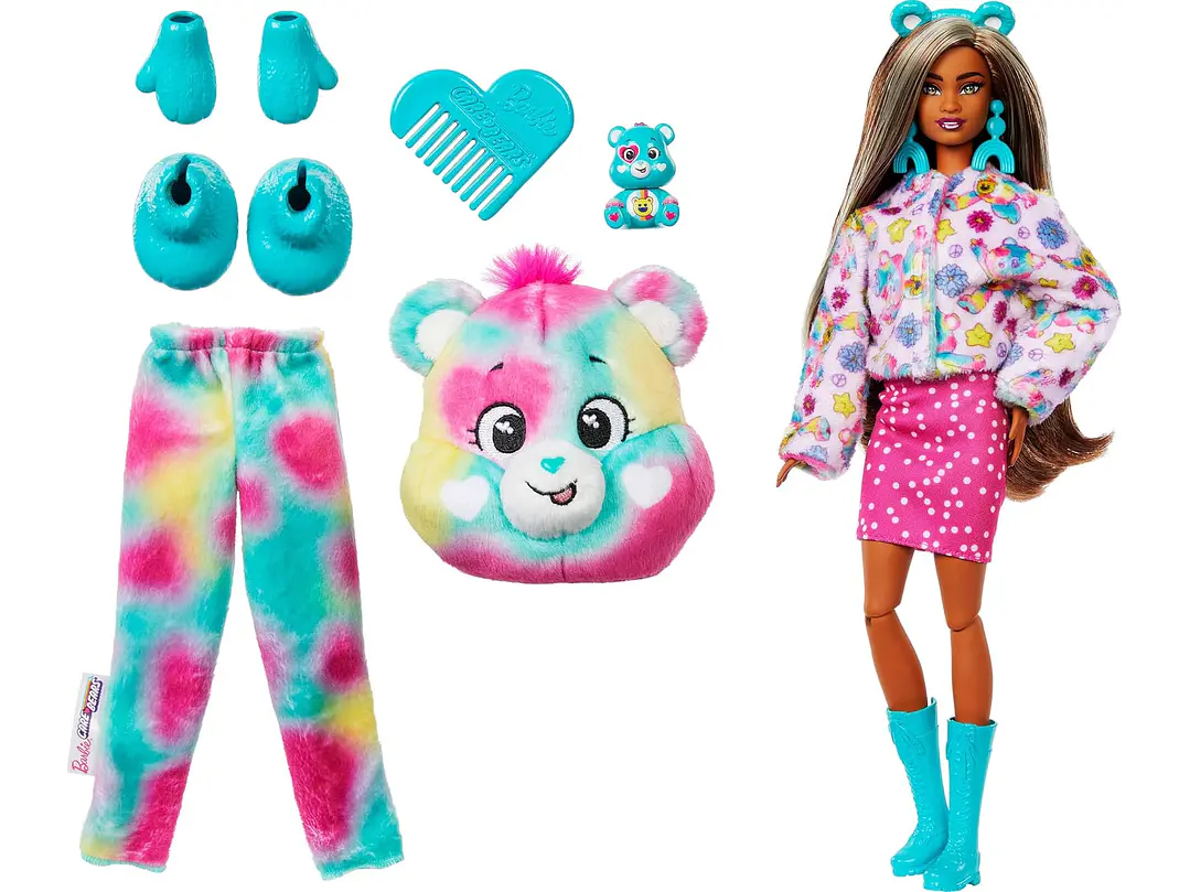  Barbie Cutie Reveal Care Bears - Muñeca y accesorios, 2