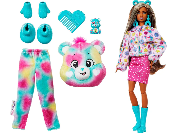  Barbie Cutie Reveal Care Bears - Muñeca y accesorios, 2