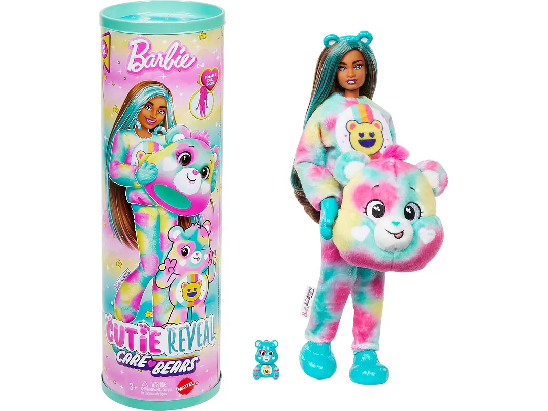  Barbie Cutie Reveal Care Bears - Muñeca y accesorios, 6