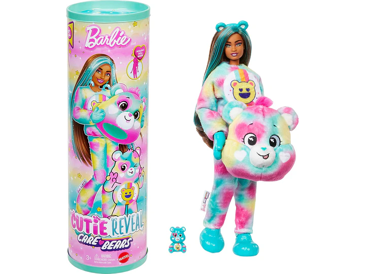 Barbie Cutie Reveal Care Bears - Muñeca y accesorios, 6