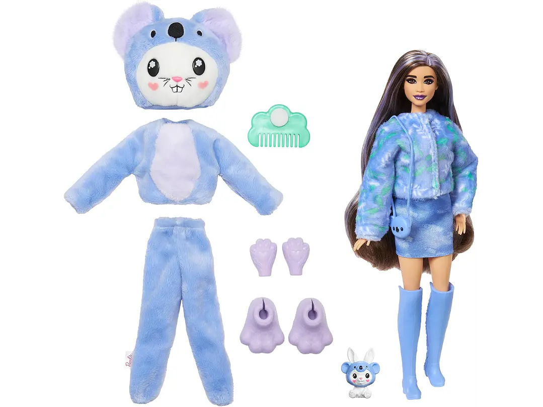 Muñeca Barbie Cutie Reveal y Accesorios con Disfraz de Animal y 10 Sorpresas Incluyendo Cambio de Color, 3