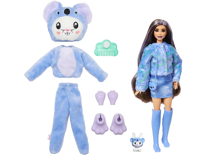 Muñeca Barbie Cutie Reveal y Accesorios con Disfraz de Animal y 10 Sorpresas Incluyendo Cambio de Color, 3