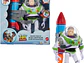 Mattel Disney and Pixar Toy Story - Figura de acción parlante, Rocket Rescue Buzz Lightyear con más de 20 sonidos y frases y visera de casco en movimiento, escala de 12 pulgadas - Miniatura 1