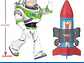 Mattel Disney and Pixar Toy Story - Figura de acción parlante, Rocket Rescue Buzz Lightyear con más de 20 sonidos y frases y visera de casco en movimiento, escala de 12 pulgadas - Miniatura 4