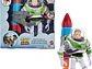 Mattel Disney and Pixar Toy Story - Figura de acción parlante, Rocket Rescue Buzz Lightyear con más de 20 sonidos y frases y visera de casco en movimiento, escala de 12 pulgadas - Miniatura 6